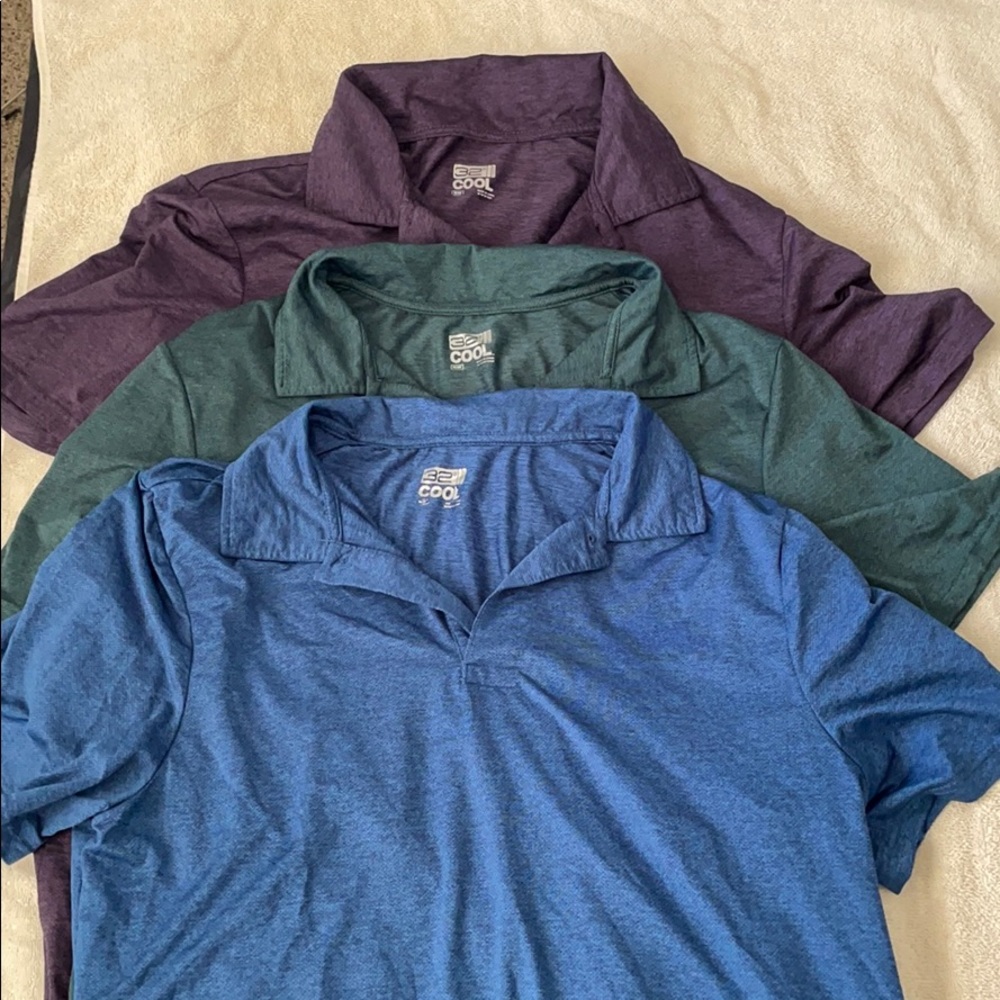 Lot of 3 Performance Polos Macy’s Medium